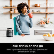 SharkNinja BN400 Ninja Nutri-Blender Pro with Auto IQ 1000 Watts Personal Blender