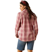 Ariat Billie Jean Women's Long Sleeve Button-Down Shirt, Delilah Plaid, 2XL, 100% Cotton, 10055217