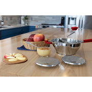 NESCO SSFM-1QT-2 Stainless Steel Food Mill, 32 oz Capacity, Three Interchangeable Grinding Discs