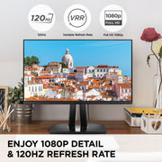 ViewSonic VP2456A 24-Inch 1080p IPS Monitor, ColorPro 100% sRGB, Pantone Validated, 120Hz, USB-C with 90W Power Delivery, HDMI, DisplayPort, Ergonomic Stand