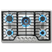 Sunmaki 3TZ0AMHG05-ST 30 Inch Gas Cooktop 5 Burners Gas Stovetop
