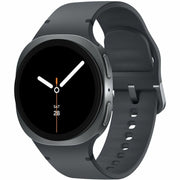 Samsung Galaxy Watch8 Aluminum Smartwatch, 44mm, Graphite, Super AMOLED Display, Bioelectrical Impedance Analysis, ECG, Bluetooth 5.3, GPS, Silicone Band