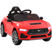 Best Choice Products Kids 12V Electric Ride-On Car, Officially Licensed Ford Mustang, Red or Black, 2 Speeds, Bluetooth, Parental Remote Control, LED Lights