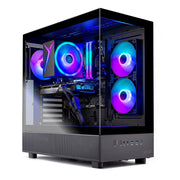 Skytech Gaming Azure 3 Gaming Desktop, AMD Ryzen 7 7700 3.8GHz Turbo, AMD Radeon RX 9060 XT 8GB GDDR6, 16GB DDR5 6000MHz RAM, 1TB Gen4 NVMe SSD, 650W Gold PSU, Wi-Fi 5, Windows 11 Home, Black