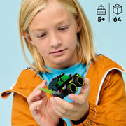 LEGO City Rides Gaming Race Car Building Toy with Neon Design, Oversized Tires, Driver Minifigure, Ages 5+, 64 Pieces, 60484