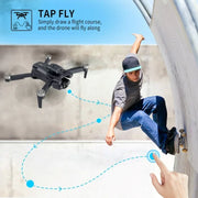 AUOSHI WWJ200000513 Drone with 4K Camera AUOSHI RC Quadcopter with High Speed Brushless Motor, Altitude Hold, Waypoint Fly, 2 Batteries, Carrying Case