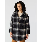 Carhartt Women's Loose Fit Fleece Outerwear Jacket, Soft Plush Fabric, Black, 2X, 107138