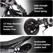 Track 7 TTWALMOTA9901-24V-HS 24V Electric Dirt Bike, Black