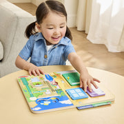 Melissa & Doug Sesame Street Wooden Daily Routines Activity Board, Interactive Learning Toy for Toddlers, FSC-Certified Wood, Multi-Color