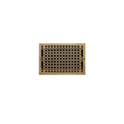 Signature Hardware 327329 Honeycomb Brass Wall Register - 8