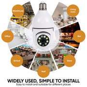 VYANLIGHT 4MP Dome Security Camera, 360 Panoramic Pan-Tilt-Zoom, 2K Full-Color Night Vision, Motion Detection Audible Alarm, 64GB SD Card, White, VL-LBSC-701