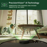 iRobot Roomba Plus 505 Combo Robot Vacuum and Mop with AutoWash Dock, DualClean Mop Pads, SmartScrub, 70x Suction, Carpet Boost, ClearView Pro LiDAR Navigation, PrecisionVision AI, Black