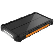ToughTested TT-PBW-10C ROC 10000mAh Wireless Solar Power Bank, Black/Orange