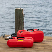 Scepter 10511 6-Gallon Marine Fuel Tank Rectangular Under Seat Gas Container, Red