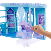 Mattel Disney Frozen Elsa Frozen Ice Palace Playset with Olaf Figure, 5 Play Areas, 21 Accessories, Multicolor, Over 2.5 Ft Tall