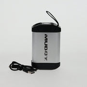 Muddy 990430450 3-in-1 Rechargeable Hand Warmers Set, Power Bank, LED Flashlight, Silver, Pack of 2