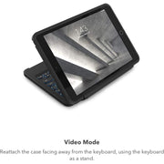 ZAGG Rugged Book Keyboard Case for iPad Pro 11-inch M4 and M5, Backlit Laptop-Style Keys, Multi-Device Pairing, Detachable Keyboard, 6.6 Feet Drop Protection, Black