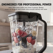 Ninja Professional Plus DUO Countertop Blender, 72 Oz Pitcher, 1400W Motor, 4 Speeds, 2 Auto-iQ Preset Programs, Single-Serve Cup, Black, BN750