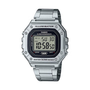 Casio Men's Heavy Metal Digital Wristwatch, Black, W218H Series