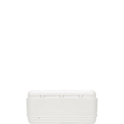 Igloo Polar White 120 Qt Insulated Hard Shell Ice Chest Cooler with Ultratherm Technology, Stain-Resistant Liner, Child-Safe Latches, Reinforced Handles, Threaded Drain Plug, 44577