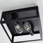 Better Homes & Gardens Square Flush Mount Indoor/Outdoor Ceiling Light, Brass Finish, Light Bulb Included