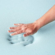 Lucid Cooling Gel and Aloe Plush Memory Foam Mattress Topper, 3 in Thickness, Blue, Twin, WMLU20FF30GT
