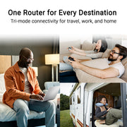 ASUS RT-BE58 Go Dual-Band Wi-Fi 7 Travel Router, 3.6 Gbps, USB-C Powered, Advanced VPN Security