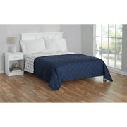 Mainstays Blue Emmett Plaid Microfiber Quilt, Full/Queen