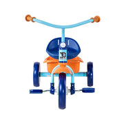 Dynacraft Bluey 10-Inch Toddler Tricycle with Steel Frame, EVA Tires, Rear Storage Basket, Blue/Orange