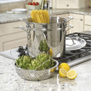 Cuisinart Chef's Classic Stainless Steel 4-Piece Pasta Steamer Set, 12 Qt, Silver, 77-412P1