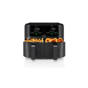 Chefman RJ38-SQPF-3TDB-2-CA 1700W 5.7L TurboFry Touch Dual Air Fryer with Digital Display, Black