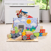 Melissa & Doug 50277 Blockables Vehicles Snap and Play Building Set - 54 Pieces
