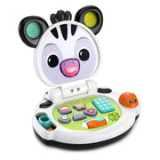 VTech 80-564700 Baby Lil Zebra Laptop, Interactive Infant Activity Toy with Educational and Music Modes, Portable with Carrying Handle, 3+ Months