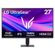 LG UltraGear 27G411A-B AUS 27-Inch Full HD IPS Gaming Monitor, 144Hz Overclock, 1ms Motion Blur Reduction, FreeSync Premium Pro, G-Sync Compatible, HDR10, sRGB 99%, Ultra-Slim Bezel