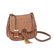 Bulldog Cases Concealed Carry Purse with Universal Fit Holster, Camel Suede, Adjustable Cross Body Strap, BDP-034