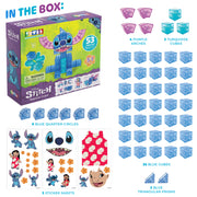 Tytan Toys Disney Stitch Magnetic Cube Set, 53-Piece 5-in-1 STEAM Building Toy for Ages 3+, Multicolor