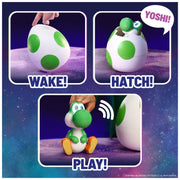 Spin Master Hatchin' Yoshi Interactive Action Figure with Hatching Egg, Multicolor, Ages 4 and Up