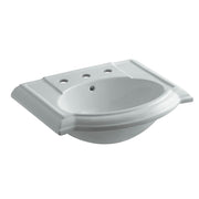 KOHLER K-2287-1-96 Devonshire Bathroom Sink Basin with Single-Hole Faucet Drilling, Biscuit