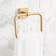 Signature Hardware SHHBTRBG Hibiscus Towel Ring - Brushed Gold