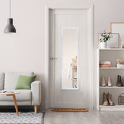 Mainstays 13.5 in x 49.5 in White Modern Door Mirror for Bedroom and Living Room