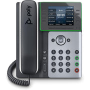 HP 82M89AA Poly Edge E350 IP Phone - Corded - Corded/Cordless - Wi-Fi, Bluetooth - Desktop, Wall Mountable - Black