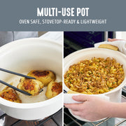GreenLife Slow Cooker, 6 Quart, Programmable, Toxin-Free Ceramic Nonstick, Removable Oven-Safe Pot, Gray