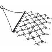Kojem Chain Drag Harrow, 4 ft x 4 ft, Steel Construction with Powder Coated Finish, Compatible with Tractors ATV UTV, LYOM-237