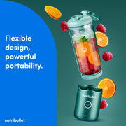 Nutribullet Flex Portable Blender, 20oz, Forest Green, USB-C Rechargeable, Stainless Steel Blade, Dishwasher Safe, NBPB10200EG