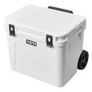 YETI RDE60WH Roadie 60 Wheeled Cooler with Retractable Periscope Handle, White