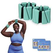 Popsugar Flex Wrist/Ankle Weights, 1lb Each, Set of 2, Teal Blue