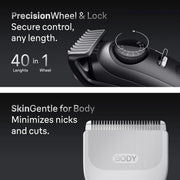 Braun Series 9 All-in-One Beard and Body Grooming Kit, Cordless Trimmer, Hair Clippers, Shaver with Gillette Labs Razor, Slate Grey Metallic