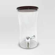 Threshold Glass Beverage Dispenser with Acacia Lid 5.87L