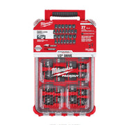 Milwaukee 49-66-6804 SHOCKWAVE Impact-Duty 1/2 in. Drive Metric and SAE Standard Impact PACKOUT Socket Set (27-Piece)