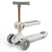 Crtynell 210257_US-JJPZ-42502 3 Wheel Scooter For Kids, 2-In-1 Folding Toddler Scooter, White